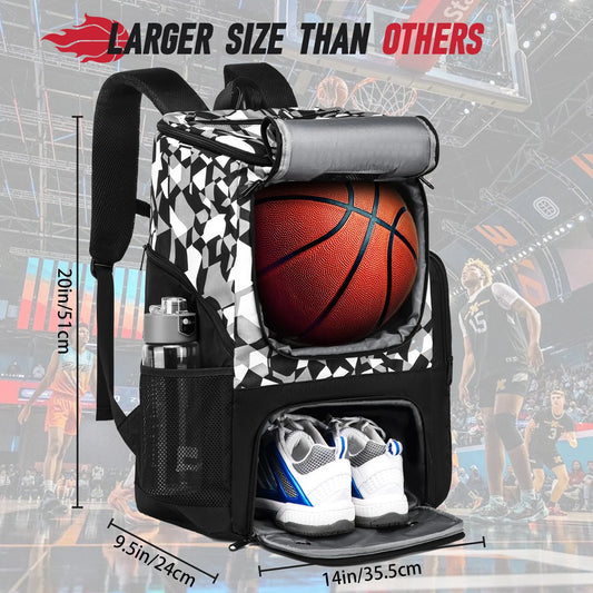 Sports Training Equipment Basketball Backpack with Separate Ball holder