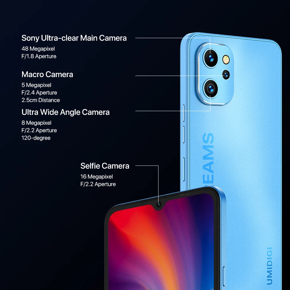 Pro Android Smartphone AI Triple Camera Full Display