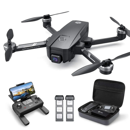 4K Drone: Remote ID,  46min Flight, 5GHz FPV, 130° Brushless, Auto Return,