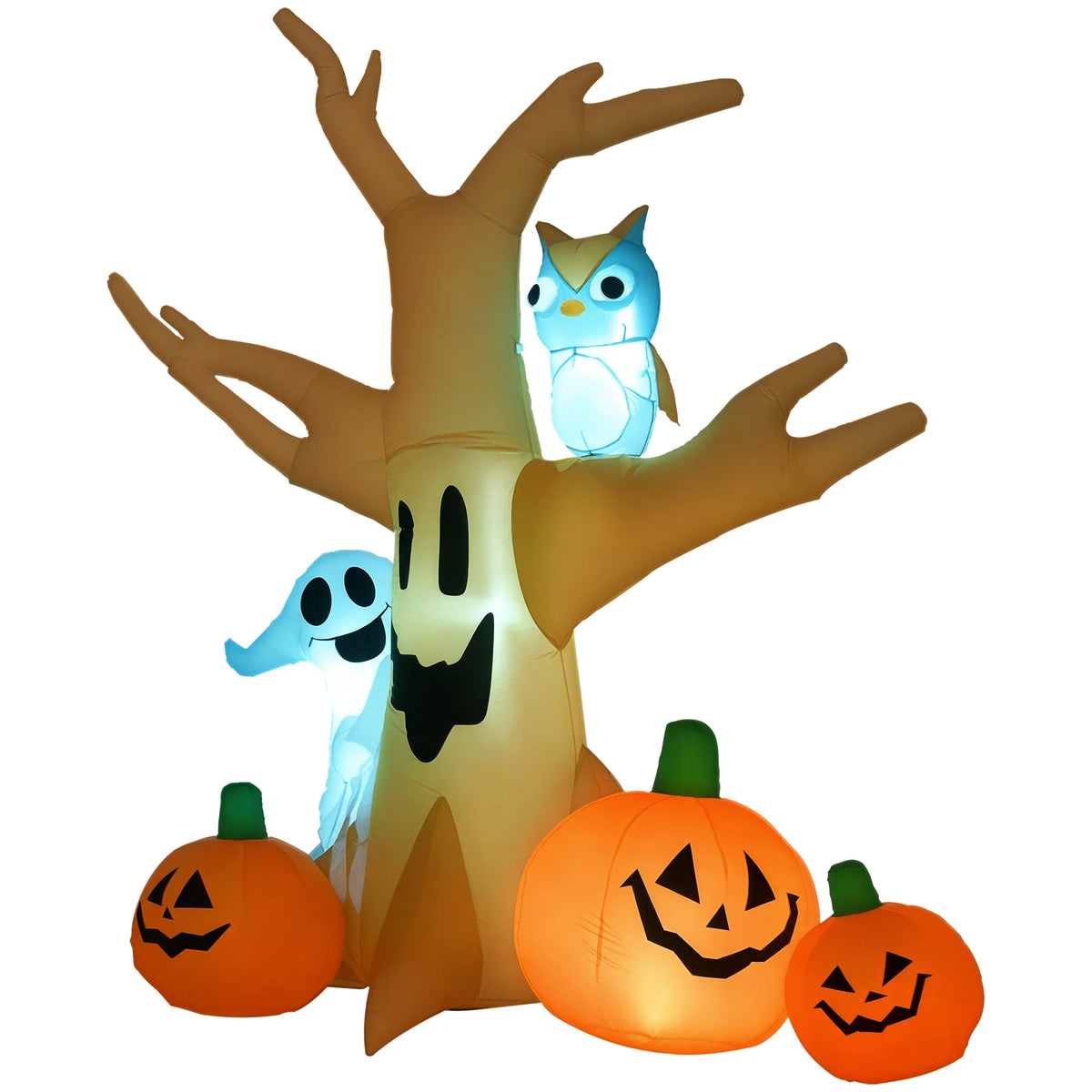 7.5' Cute Decorative Outdoor Halloween Inflatable Creepy Haunted Tree Yard