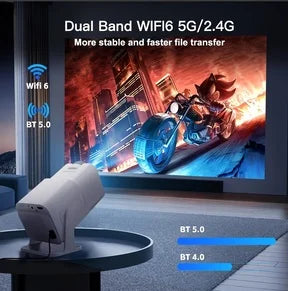 Smart Projector with Wifi and Bluetooth, Portable Projector i4K Support Native 1080P Movie  with Android 11
