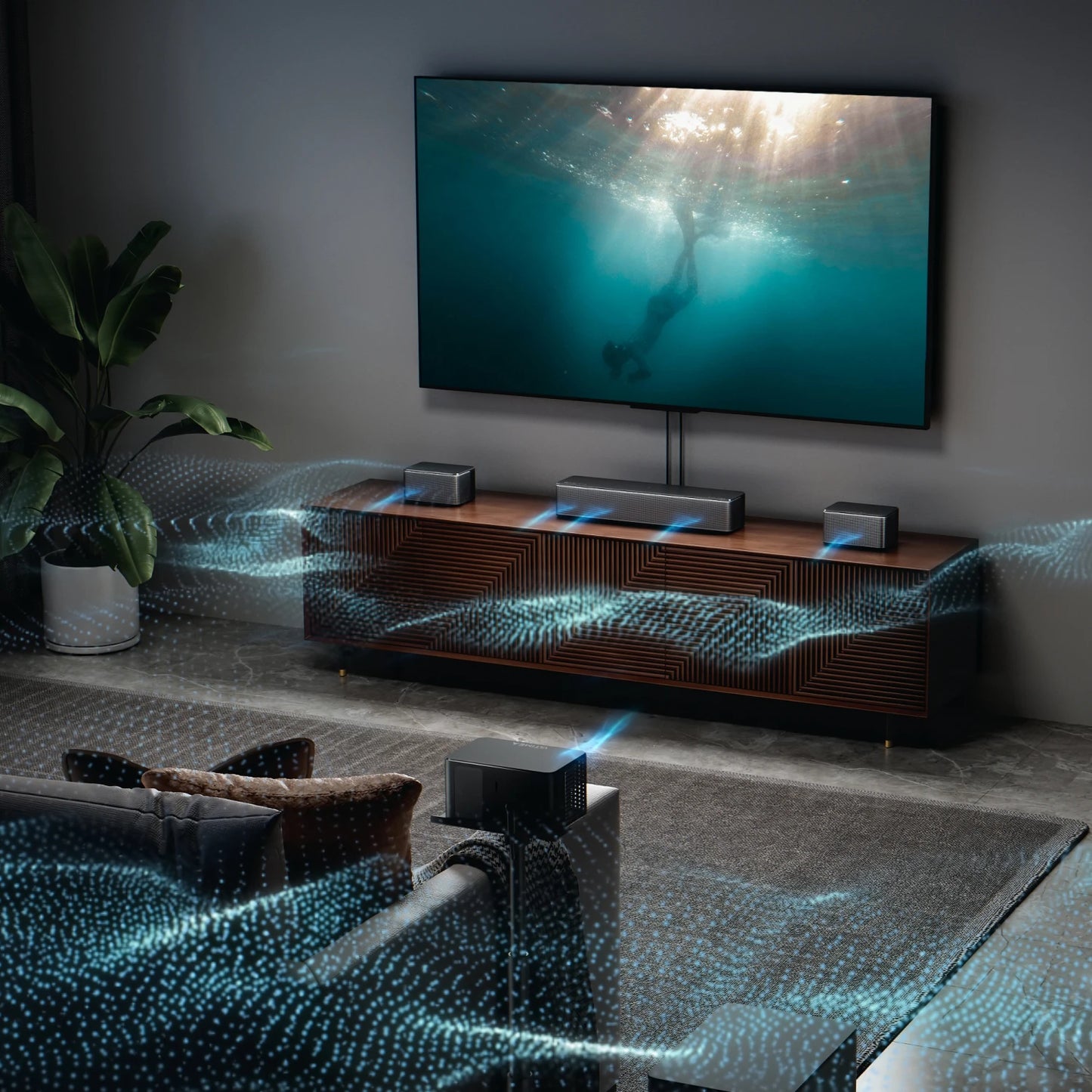 7.1 Surround Sound System Sound bar for TV with Dolby