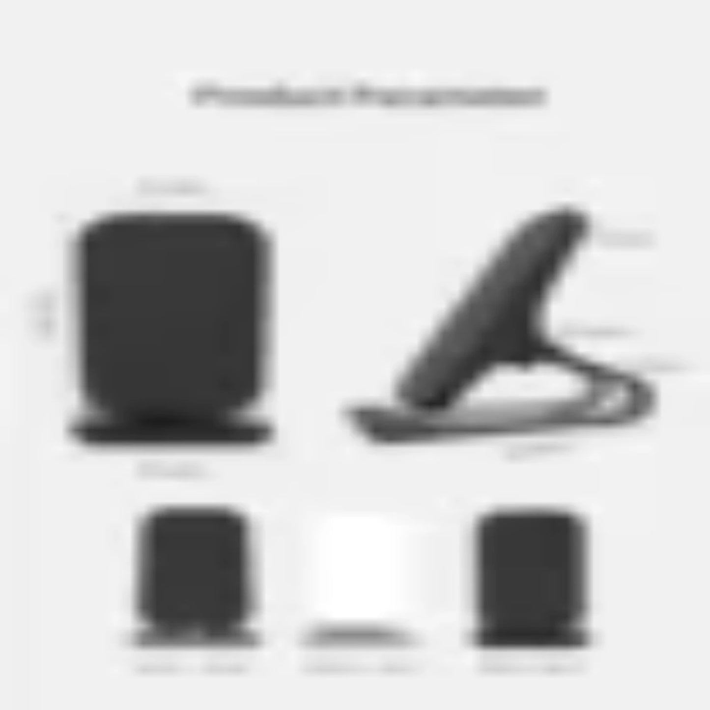 Aluminum Alloy Mobile Phone Wireless Charger Desktop Stand 15W Fast Charging Multifunctional