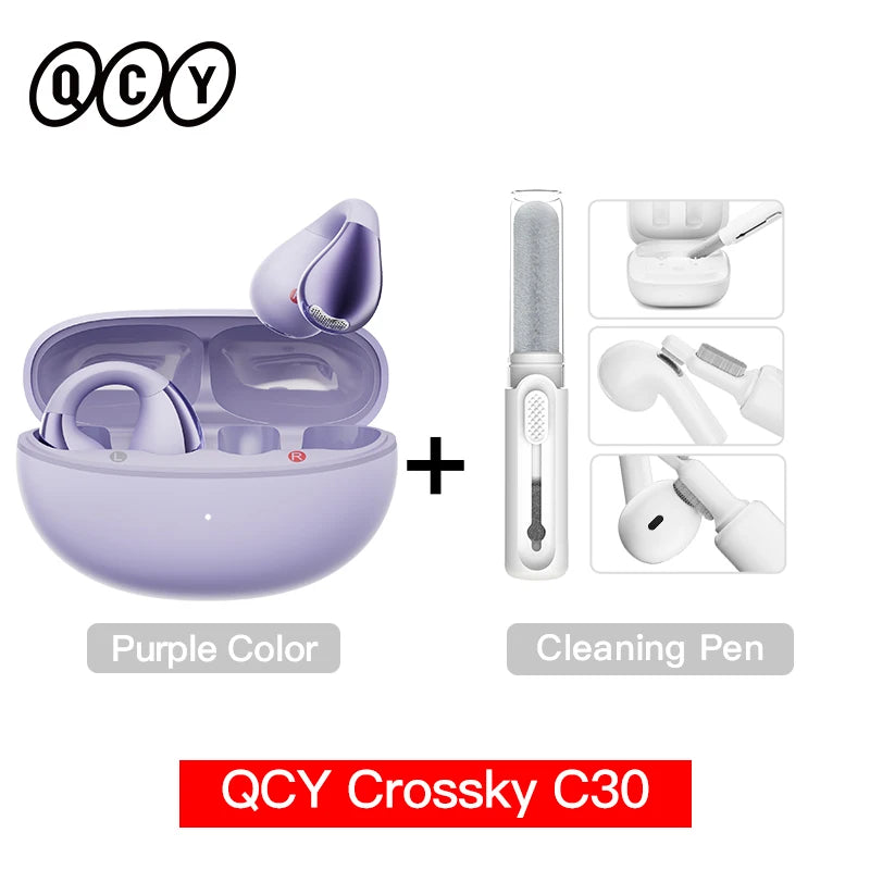 C30 Ear Clip Earphones Bluetooth 5.4 Wireless Open Ear Sports