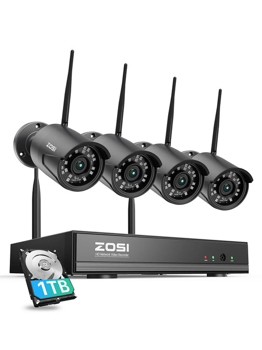 Wireless Security Camera System 8CH Indoor Outdoor WiFi Surveillance