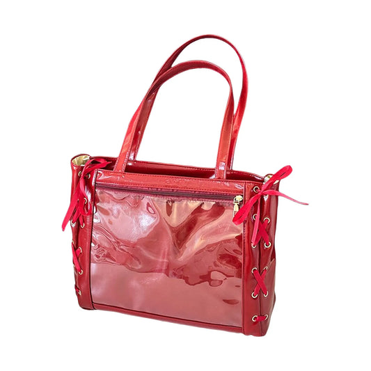 Japanese Kawaii Girls Itabag Large Capacity Pu Leather Shoulder Bag 2025