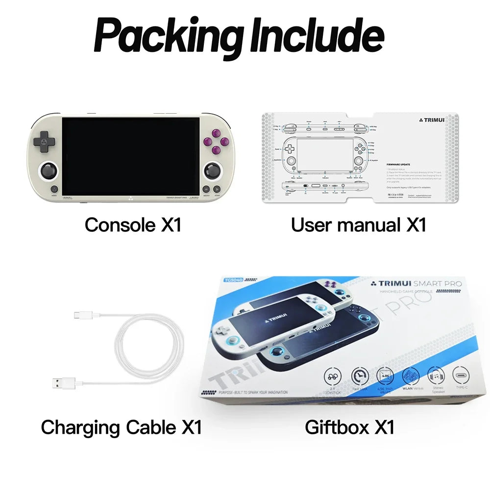 Smart Pro Handheld Game Console 4.96''IPS Screen Linux System