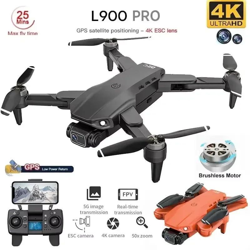Pro GPS Drone 4K Professional HD Dual Camera 5G Wifi Photography Brushless Foldable Quadcopter