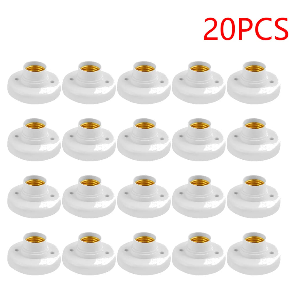 10-40PCS E27 Smart LED Light Switch Light Holder Light Bulb Socket