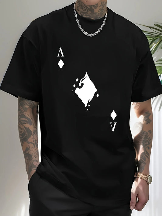 Extra Large Printed T-Shirt, Men'S T-Shirt, Summer Casual Short Sleeved T-Shirt,