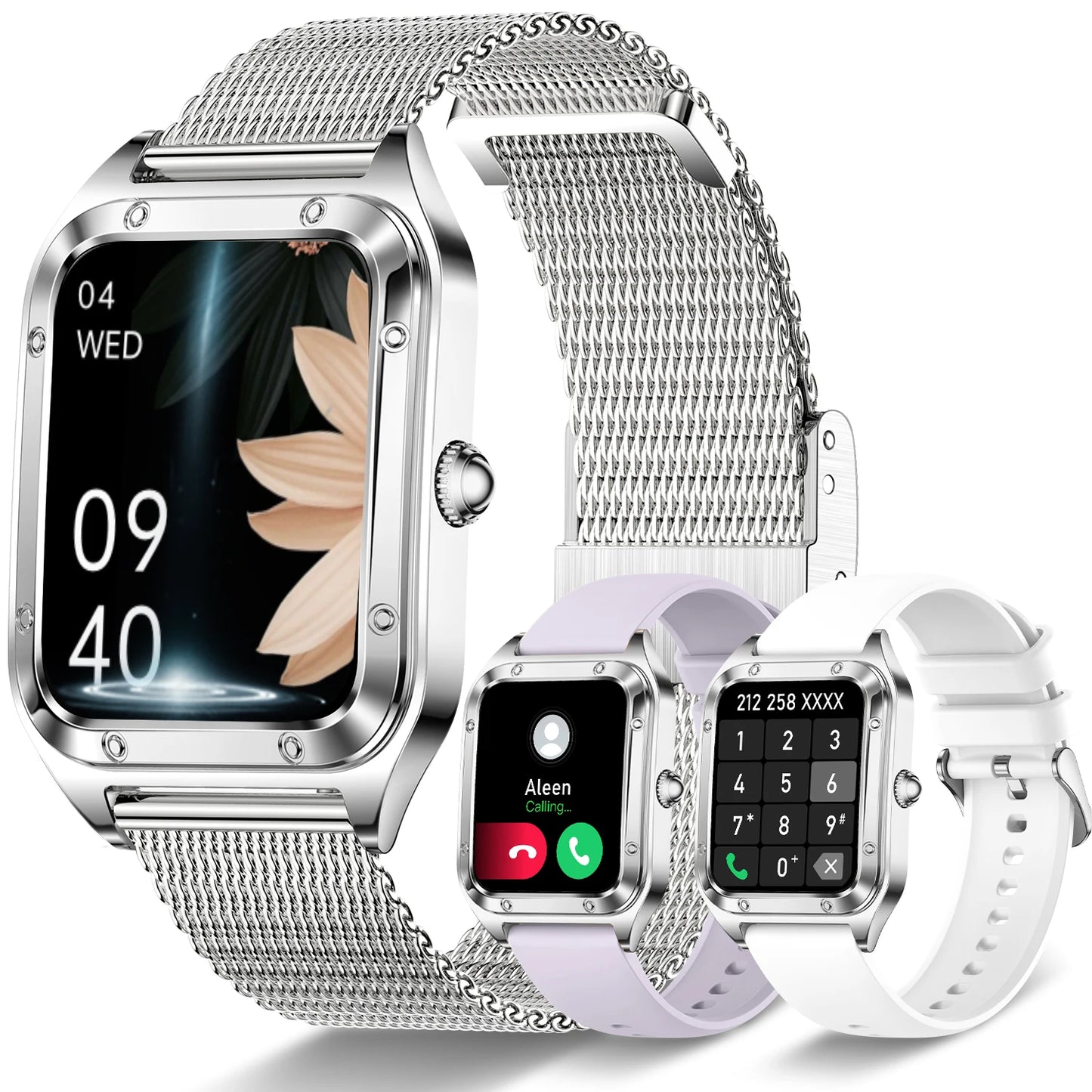 Women Smart Watch(Answer/Make Call)for iPhone/Android, Fitness Tracker/100+Sports