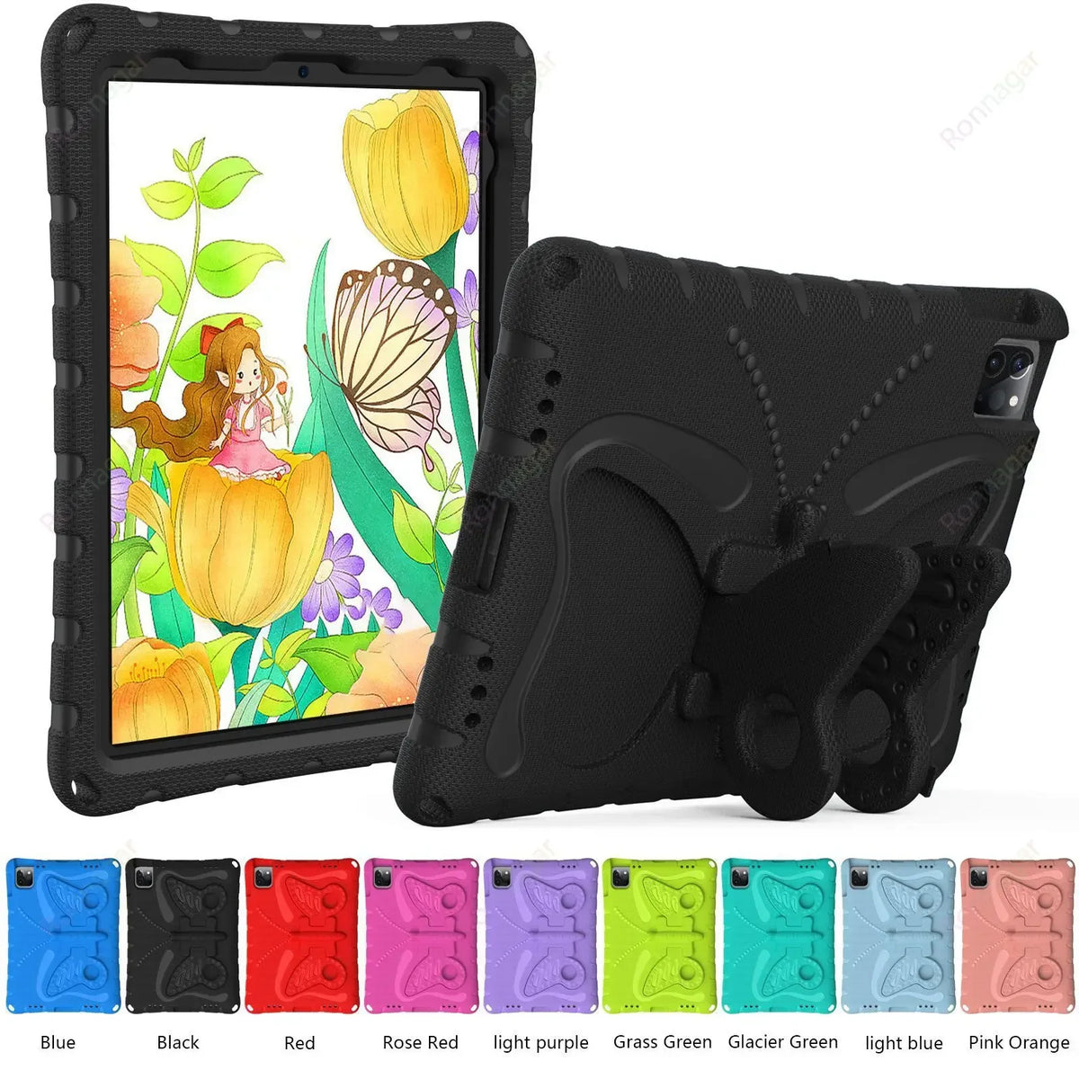 3D EVA Butterfly Case for iPad Air 11 Inch M2 2024 Pro 11 M4 iPad 10.2'' 7 8 9 10th Gen iPad Air 4 5 6  Mini 1 2 3  4 5 6 7 Case