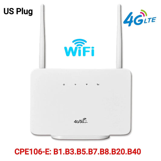 4G Wireless Router 300Mbps 4G LTE CPE Router Modem