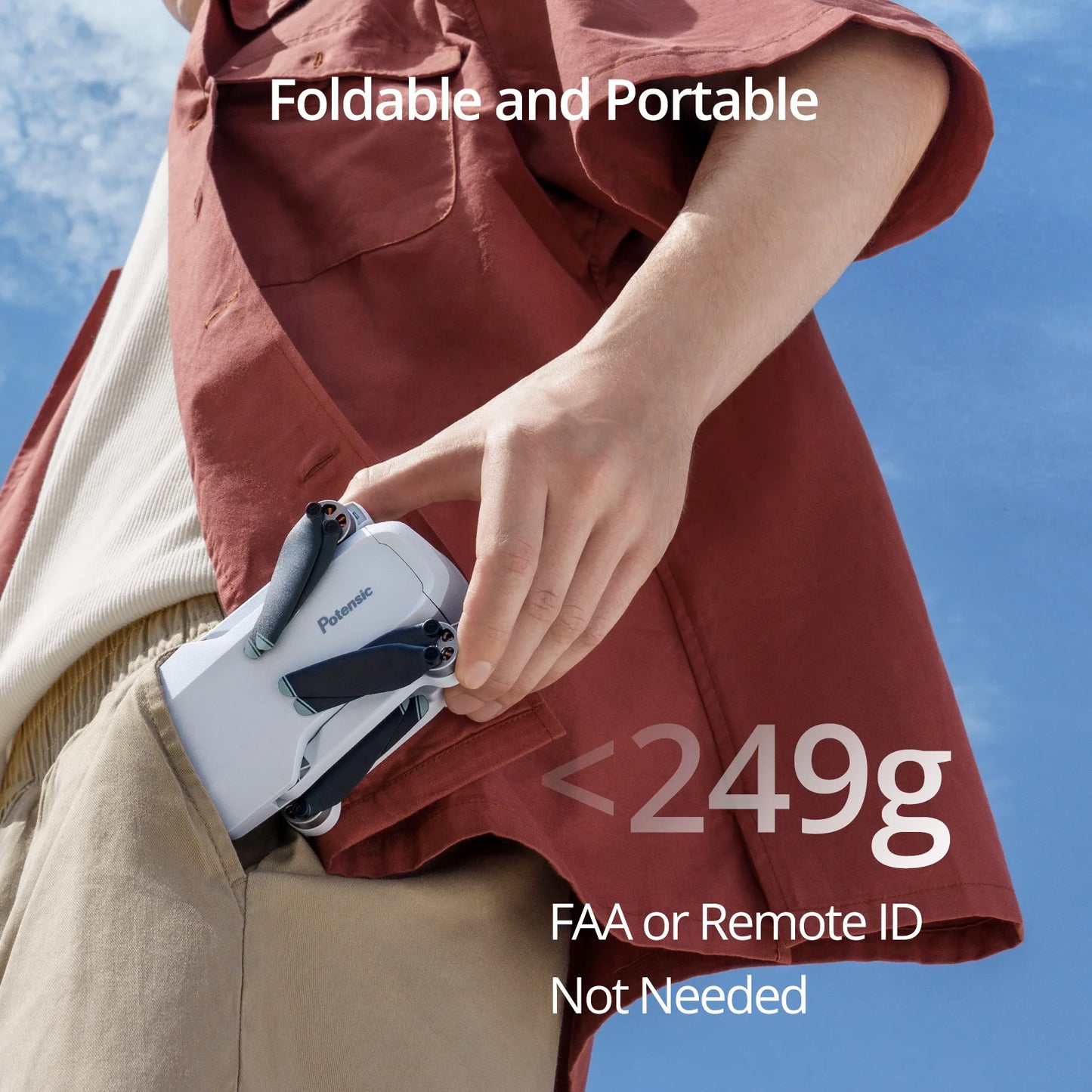 Potensic C0 Mini Drone 3 Axis Gimbal 6KM GPS 4K Professional Camera Drones Brushless