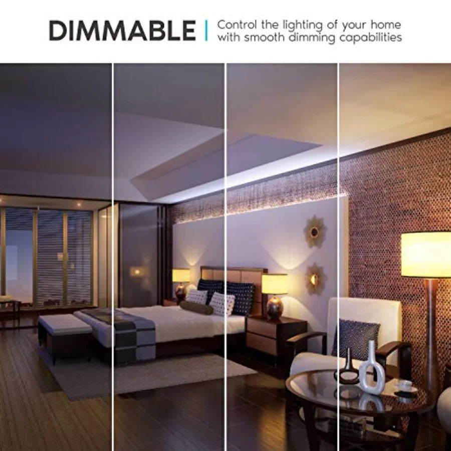 4W Vintage A15 LED Bulb Dimmable, 400 Lumens, 2700K Warm White, E26 LED Edison Bulb 40W Equivalent, Clear Glass Filament Light