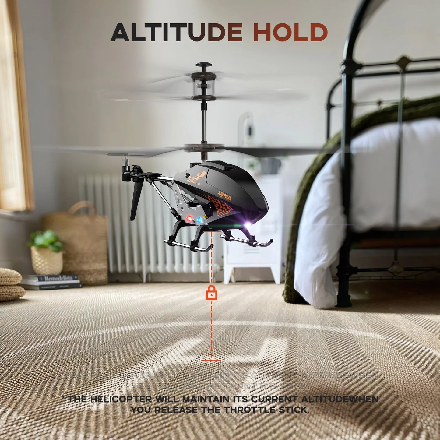 Remote Controlled Helicopter Q20 RC Aircraft with Altitude Hold, One Key take Off/Landing,