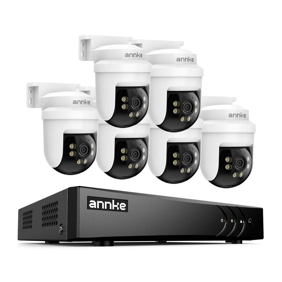 ANNKE 3K 5MP CCTV Home Surveillance Dome PT Camera 8 CH DVR 3/4/6 PCS 3.6mm Outdoor Camera IP65 IR Night Vision Cameras for Home Security