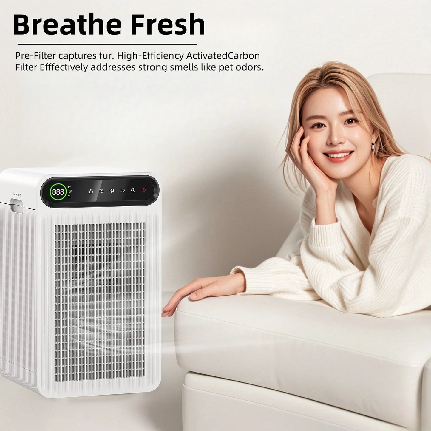 Air Purifier for Home Large Room,Up to 1800 Ft²