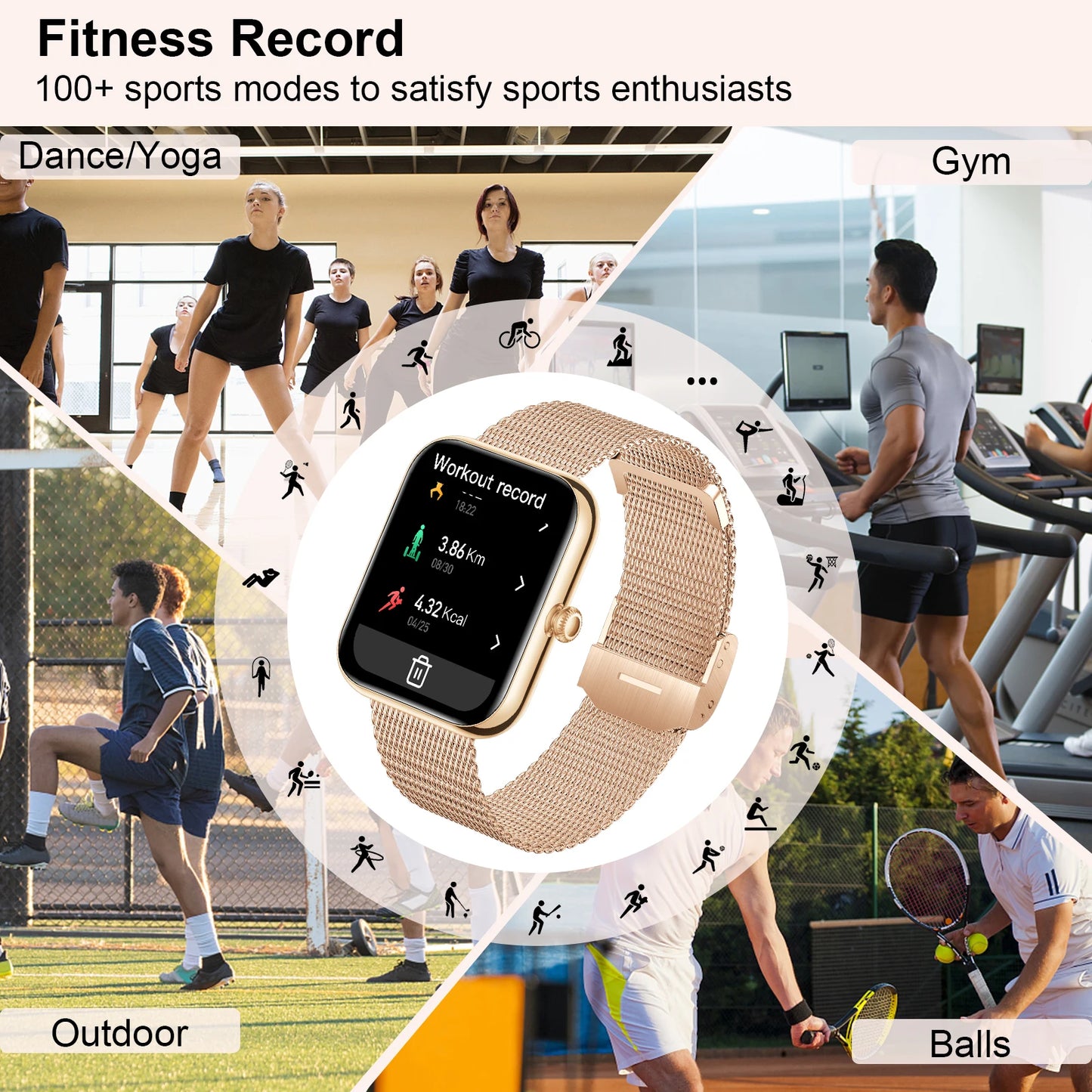 Smart Watch for Women/Men (Answer/Make Calls)Fitness Tracker