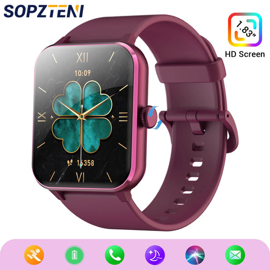 Bluetooth Call Smartwatch 1.85'' HD Display Fitness Sport Watch Heart Health Sleep