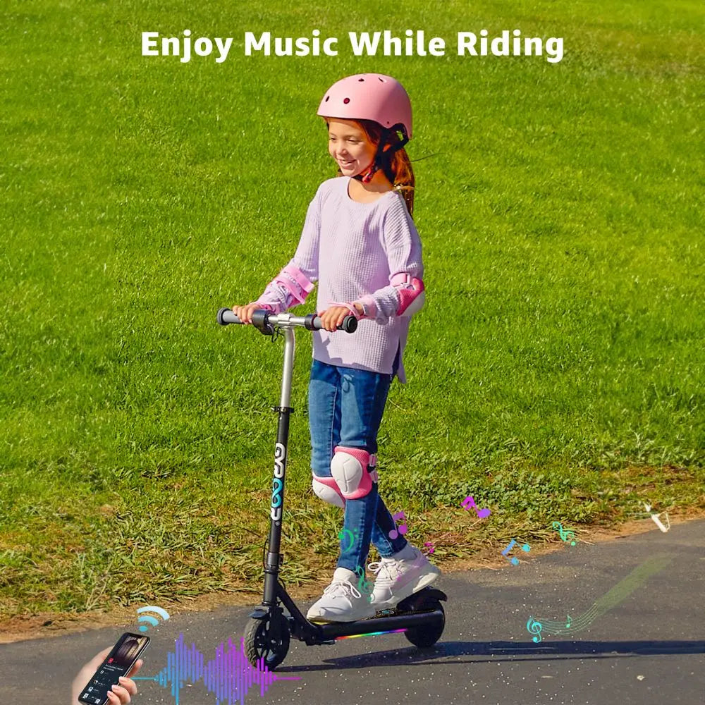 H30 Max Electric Scooter for Kids, LED Dispaly, 150W Powerful Motor, Dual Brake System, Adjustable Height and Speed.