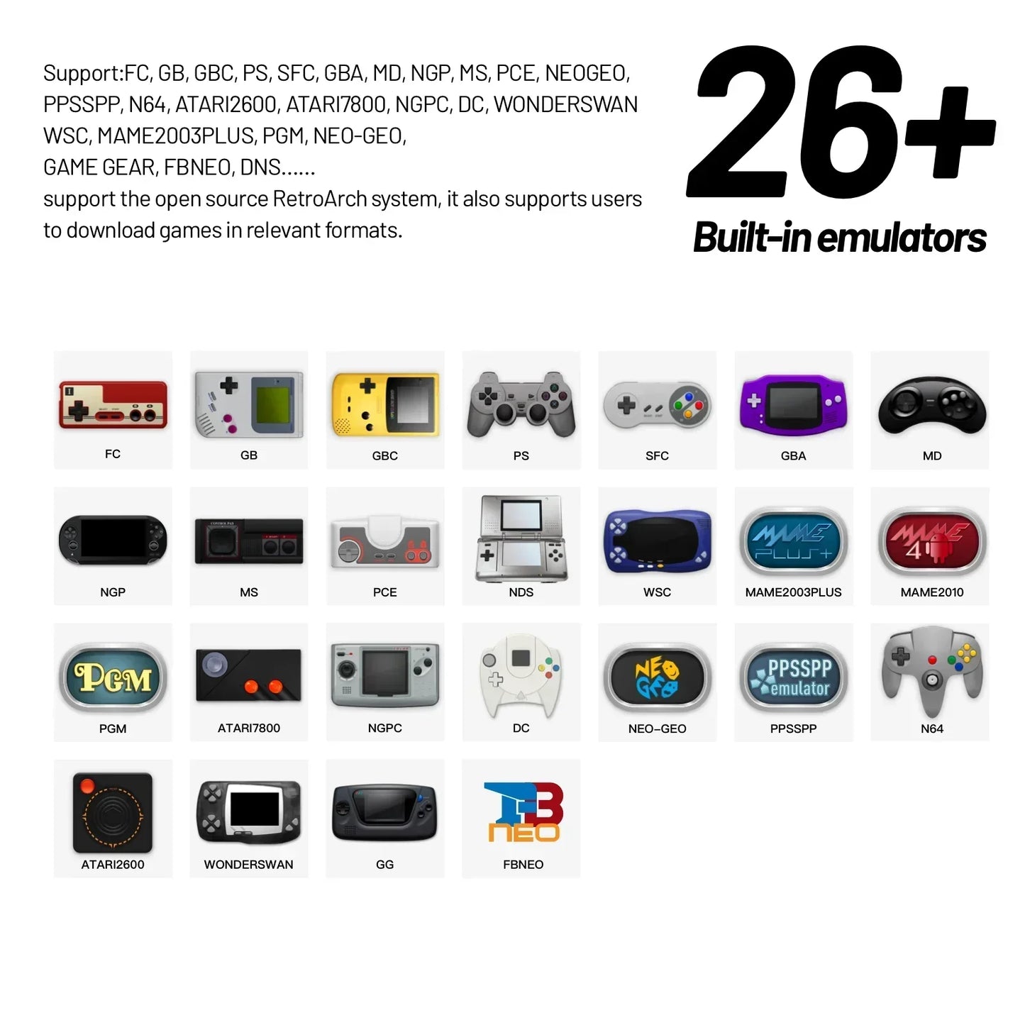 Smart Pro Handheld Game Console '' IPS Screen Linux