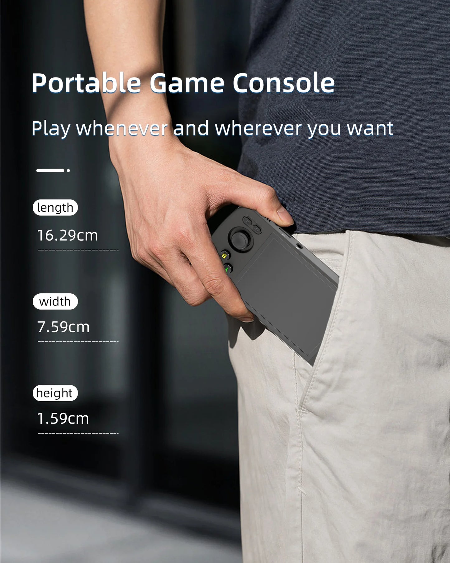 Handheld Game Console 4'' IPS Touch Screen Android12 System T618 Metal Shell Retro Video Game Player 3000+ Games