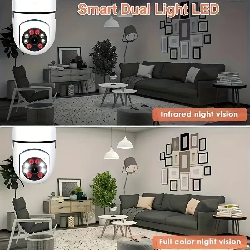 2Pc Ease Life -Light Bulb Security Cameras Outdoor Wireless
