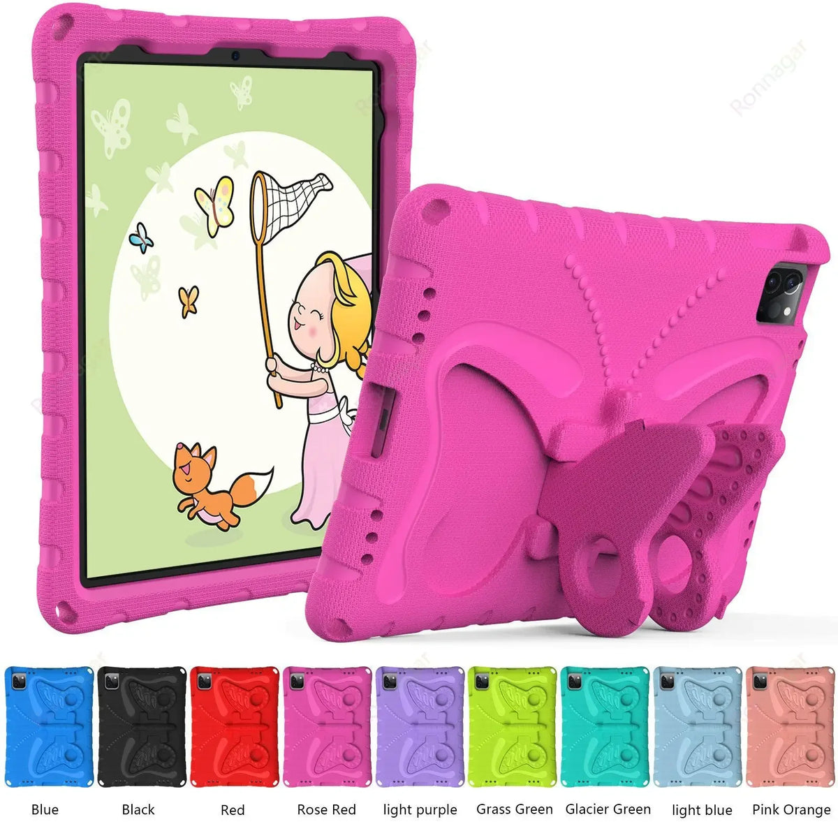 3D EVA Butterfly Case for iPad Air 11 Inch M2 2024 Pro 11 M4 iPad 10.2'' 7 8 9 10th Gen iPad Air 4 5 6  Mini 1 2 3  4 5 6 7 Case