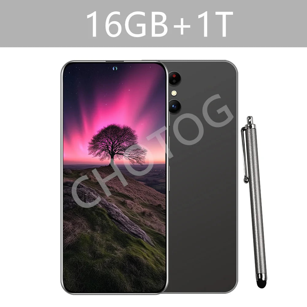 Cellphones Case For SMS 25 Ultra Mobile Phones 5G Dual Sim Android 14 Cell Phone Cases For Smartphone 22GB