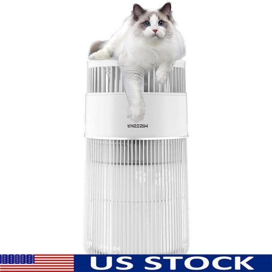 3-in-1 Pet Air Purifier HEPA Filter Cat Hair Dander Odor Dust Quiet Operation Large Room Air Cleaner 1644 Ft² Coverage