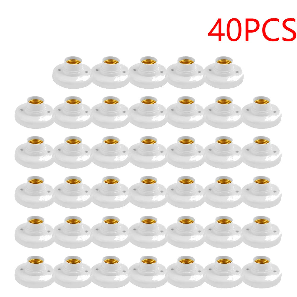 10-40PCS E27 Smart LED Light Switch Light Holder Light Bulb Socket