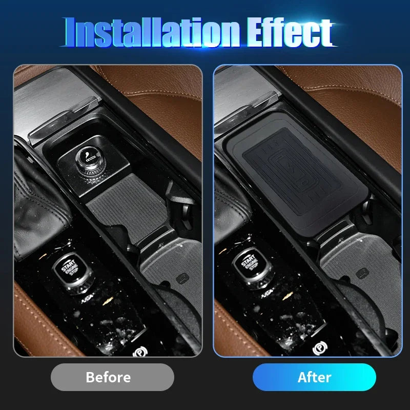 Car wireless charger phone charger charging holder for Volvo XC90 S90 V90 XC60 S60 V60 C60 2018-2021 accessories