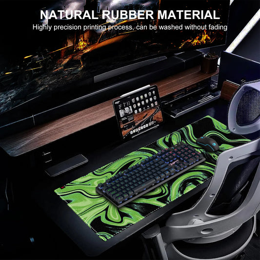 Extended Big Mouse Pad Large, With 3mm Non-Slip Base And Stitched Edge,