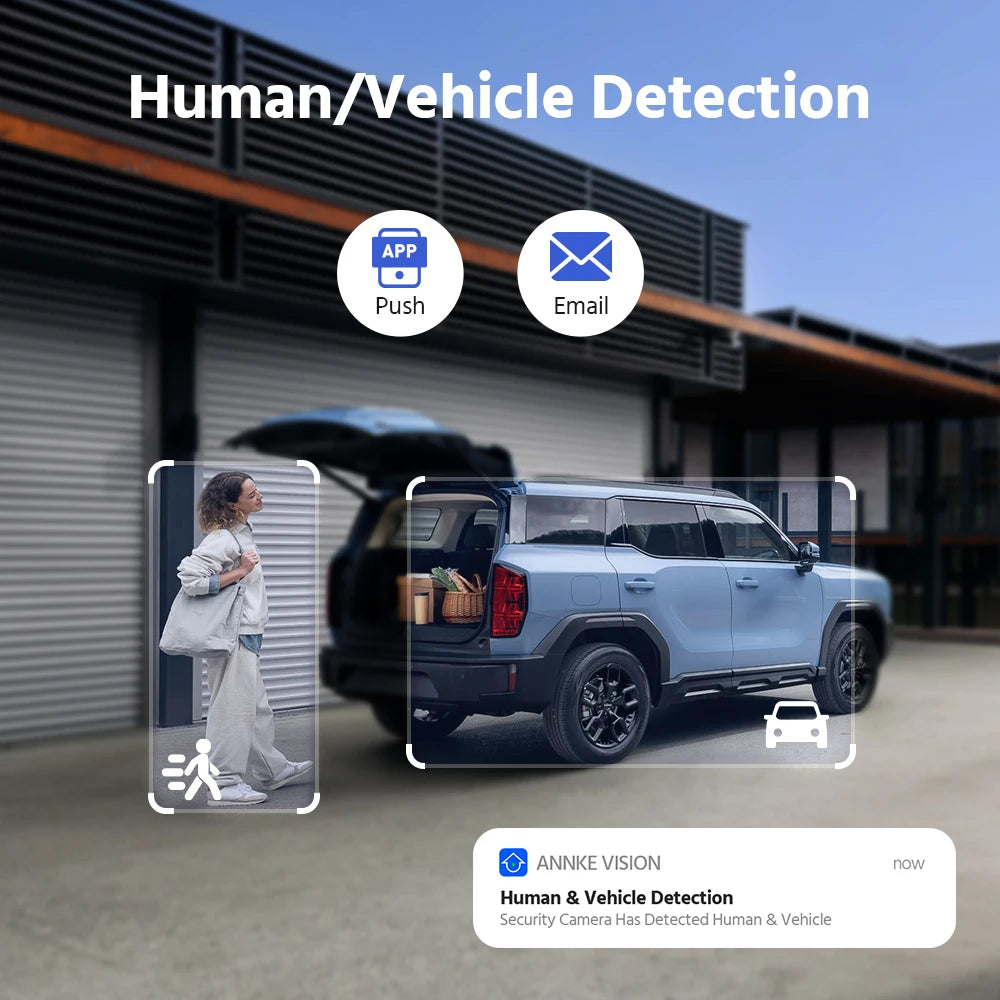 4K 8MP POE Surveillance Camera Dual Lens outdoor camera 1/2/4PCS Color Night Vision