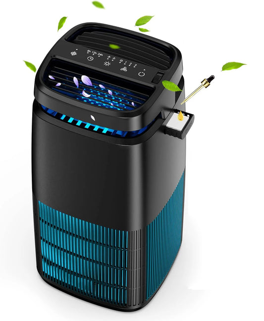 Air Purifier 1250ft² H13 True HEPA Filter Essential Oil Fragrance Sleep Timer