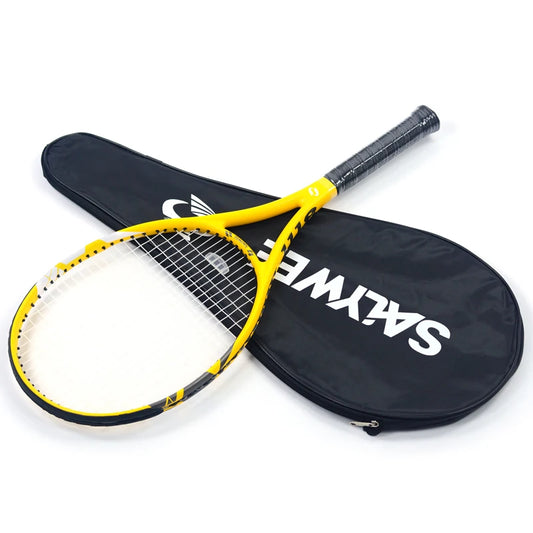 100% Full Carbon Fiber Tennis Racket 60lbs Pre-Strung, Overgrip