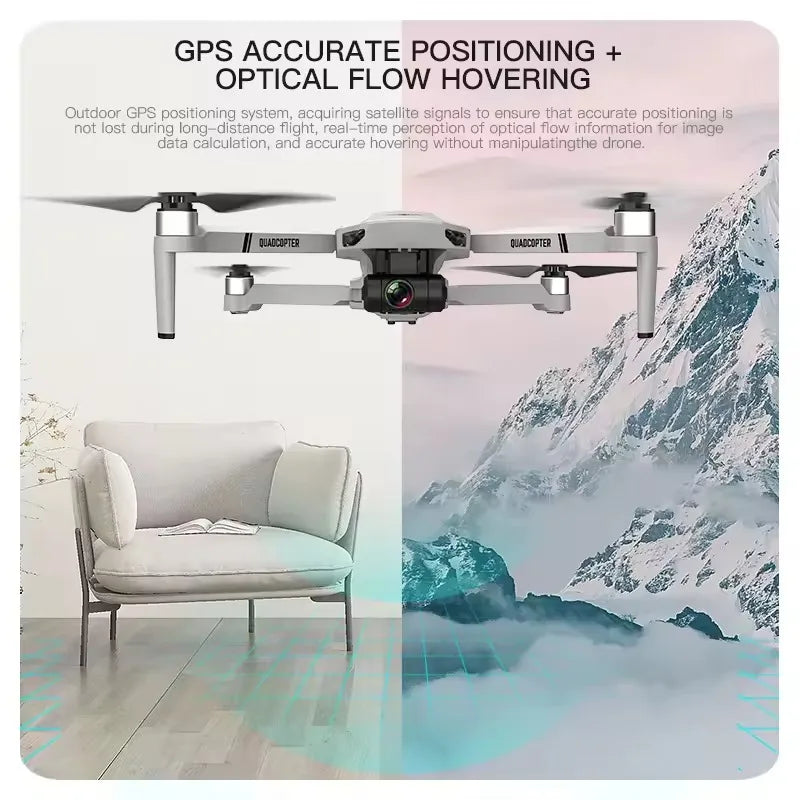 4K HD GPS Drone with Dual Camera 2-Axis Gimbal Optical Flow