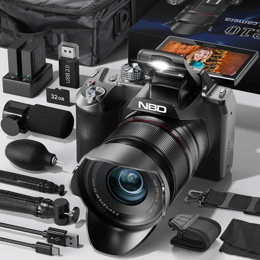 5K Digital Cameras For Photography, 16X Optical Zoom Camera With WiFi