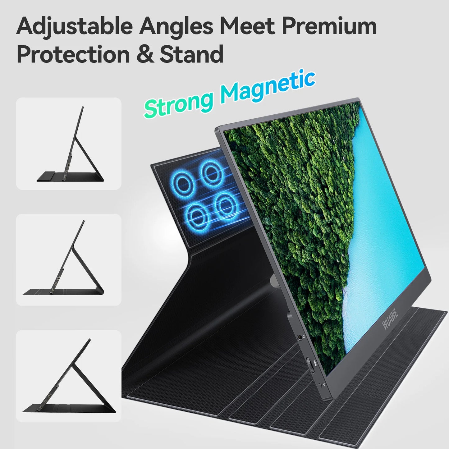 Portable Monitor, 1080P 72%  100% USB Travel Monitor for Laptop,