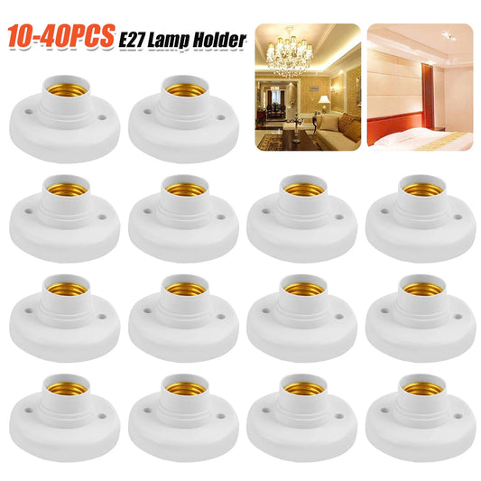 10-40PCS E27 Smart LED Light Switch Light Holder Light Bulb Socket