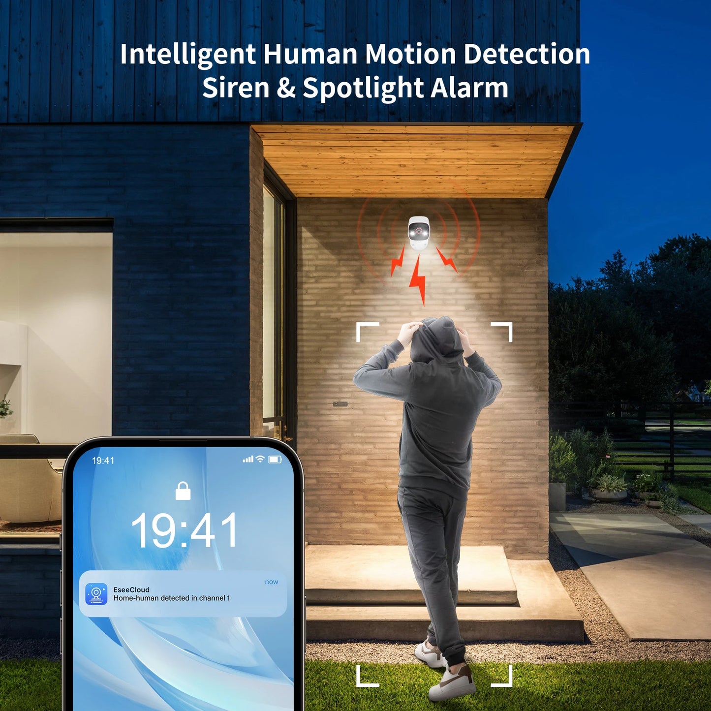 Outdoor/Indoor Security Cameras4Ghz, 2K HD Wireless WiFi