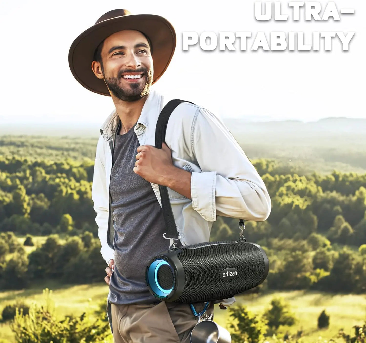 80W Bluetooth Speaker with Powerful Sound and Deep Bass