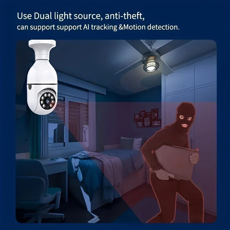 2Pc Ease Life -Light Bulb Security Cameras Outdoor Wireless