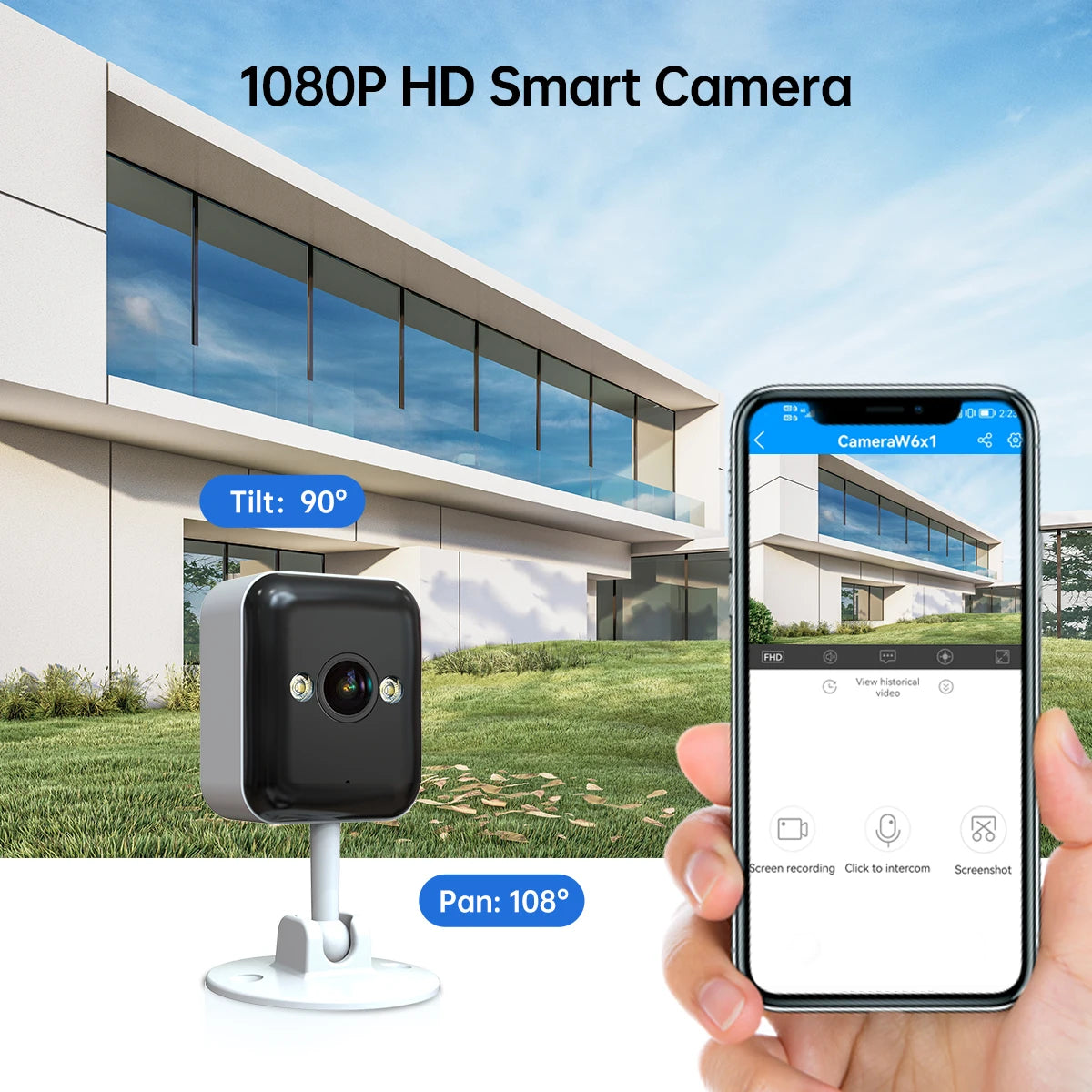 1080P Wireless Camera Outdoor Color Night  Surveillance Camera