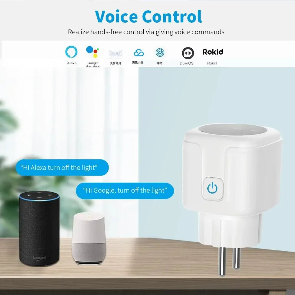 20A Smart Socket WiFi Smart Plug without Power