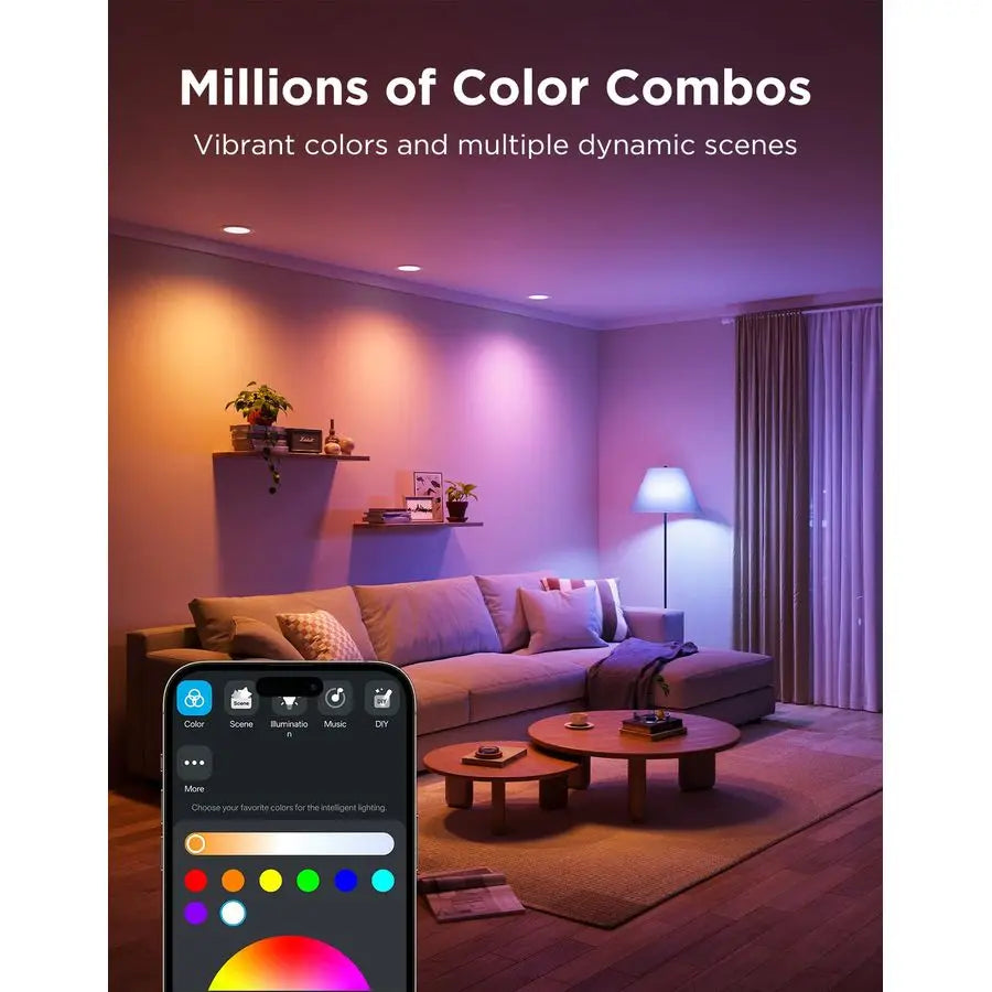 Smart Light Bulbs, Works with Matter, Alexa and Google Assistant, LED Light Bulb,