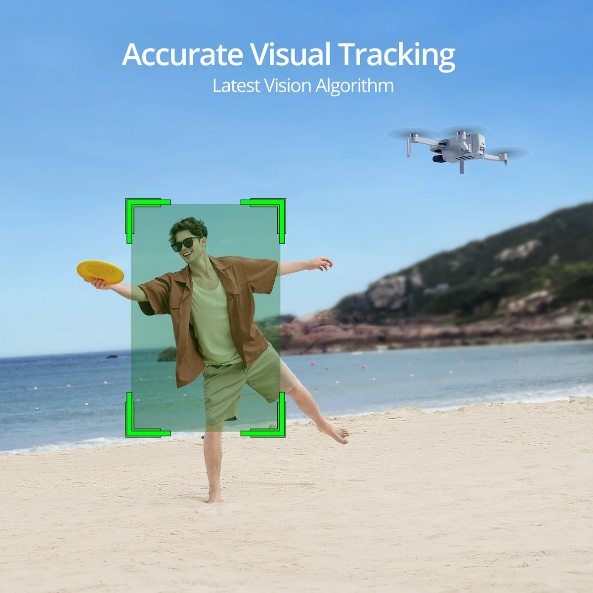 Potensic ATOM 4K GPS Drone, 3-Axis Gimbal, 6KM Transmission, 4K/30FPS QuickShots, Visual Tracking, Under 249g, Lightweight for Adults and Beginners, for Travel Photographers