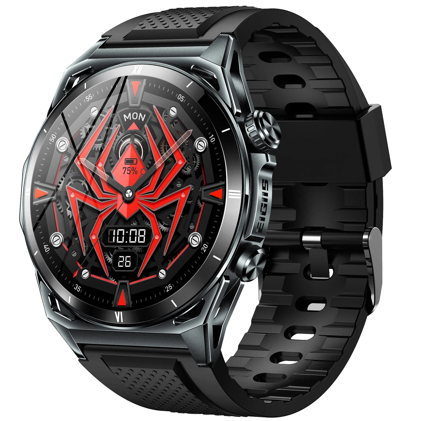 New Smart Watch KE6 1.43"Black Sports Watch KE Series Bluetooth