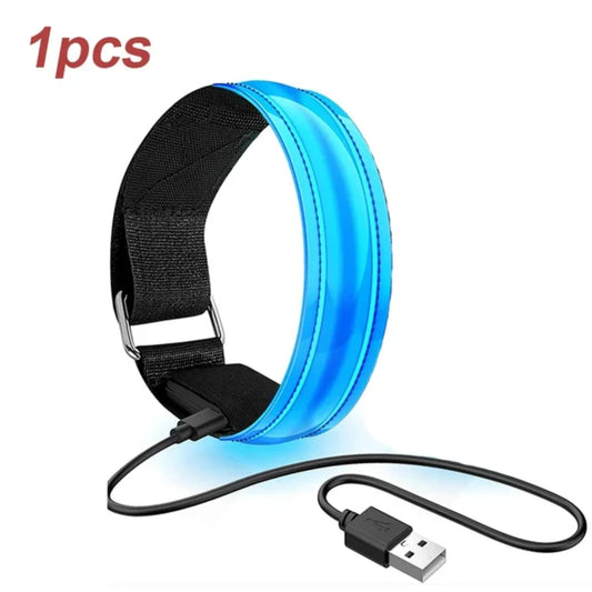 USB Charging  Luminous Night Armband Bracelet Safety Belt
